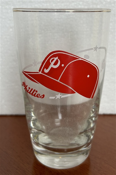 50's PHILADELPHIA PHILLIES BIG LEAGUER LARGE OPEN MOUTH GLASS