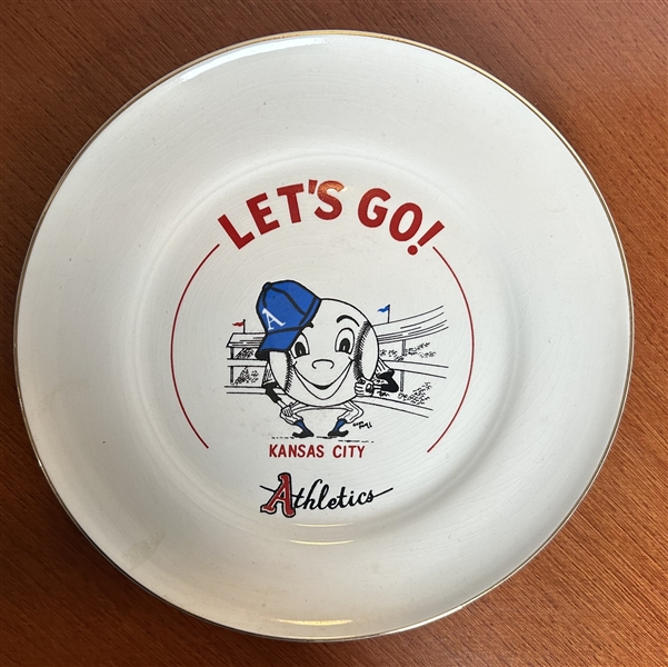 1955 KANSAS CITY ATHLETICS SOUVENIR PLATE