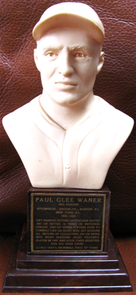 1963 PAUL WANER HALL OF FAME BUST 