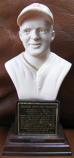 1963 JOE CRONIN HALL OF FAME BUST 