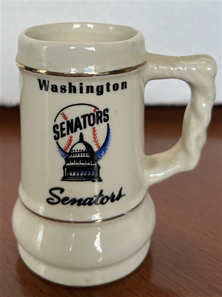 VINTAGE WASHINGTON SENATORS mini MUG w/TEAM LOGO