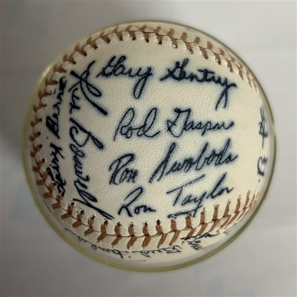 1969 NEW YORK METS FACSIMILE SIGNED BASEBALL- CHAMPIONSHIP YEAR