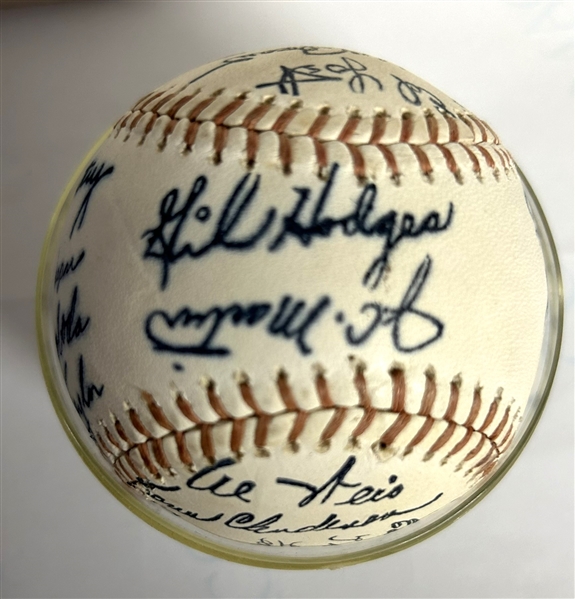 1969 NEW YORK METS FACSIMILE SIGNED BASEBALL- CHAMPIONSHIP YEAR