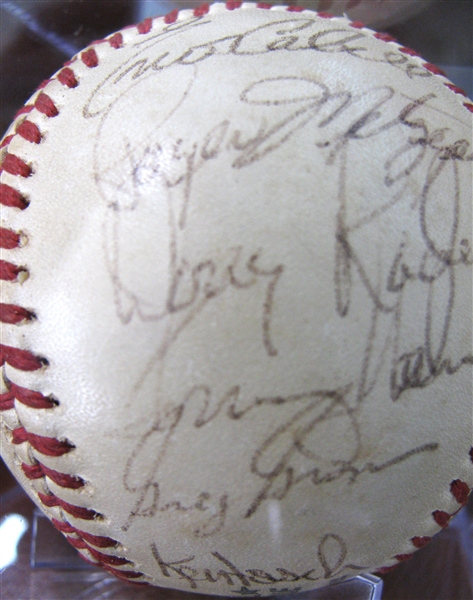 1975 HOUSTON ASTROS TEAM (22) SIGNED BASEBALL w/CA