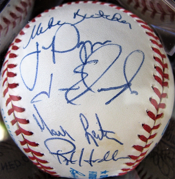 1994 ANGELS TEAM (23) SIGNED BASEBALL w/CAS