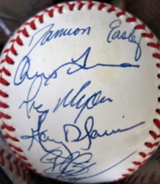 1994 ANGELS TEAM (23) SIGNED BASEBALL w/CAS