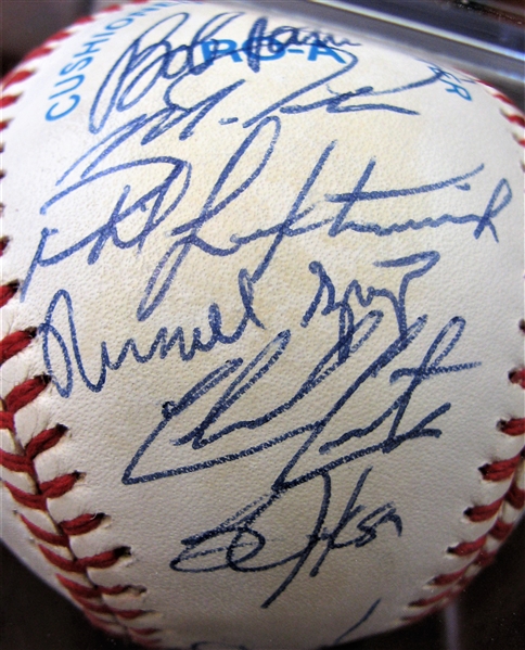 1994 ANGELS TEAM (23) SIGNED BASEBALL w/CAS