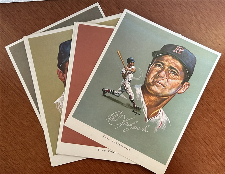 1968 BOSTON RED SOX WHEELDON PORTRAITS- COMPLETE SET OF 12