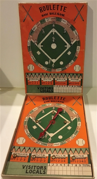 1929 ROULETTE BASE BALL GAME - MUST SEE!