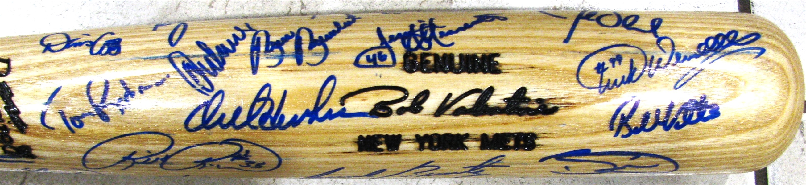 NEW YORK METS 30+ SIGNED BAT - HENDERSON & PIAZZA w/JSA