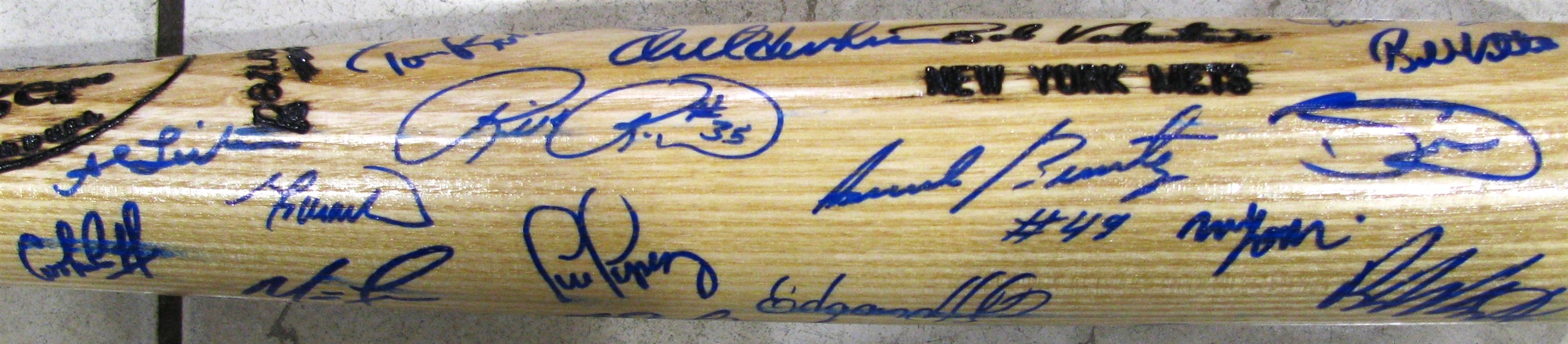 NEW YORK METS 30+ SIGNED BAT - HENDERSON & PIAZZA w/JSA