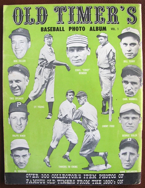 1961 OLD TIMER'S BASEBALL PHOTO ALBUM MAGAZINE