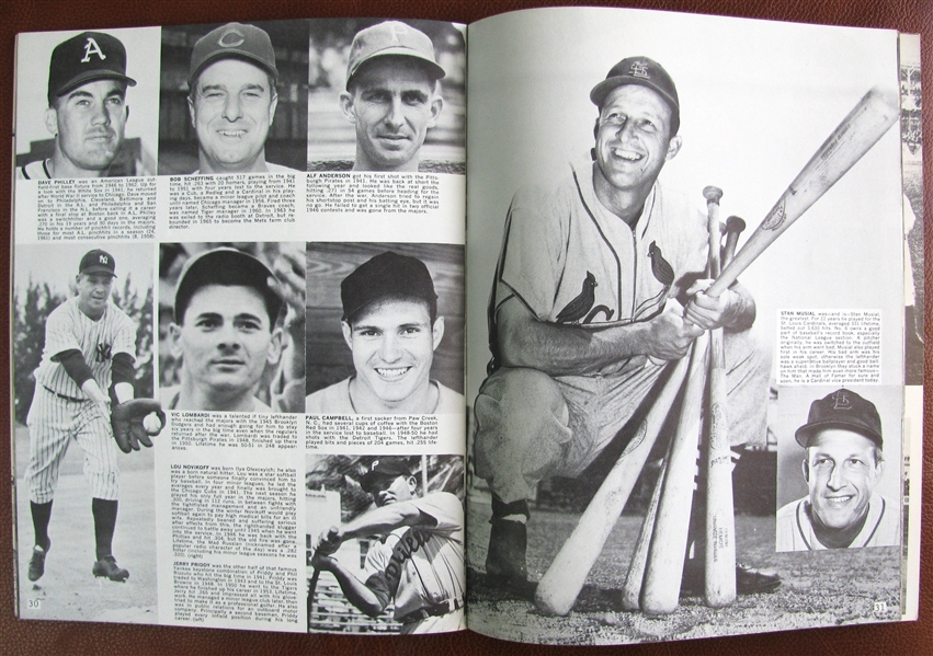 1966 OLD TIMER'S BASEBALL PHOTO ALBUM MAGAZINE 