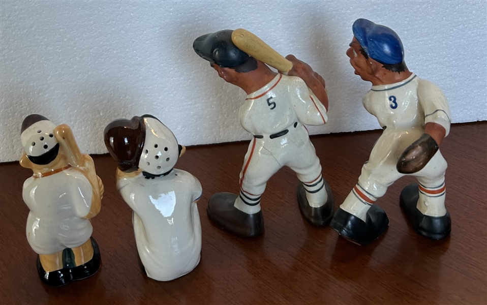 VINTAGE BASEBALL FIGURINES - 2 SETS