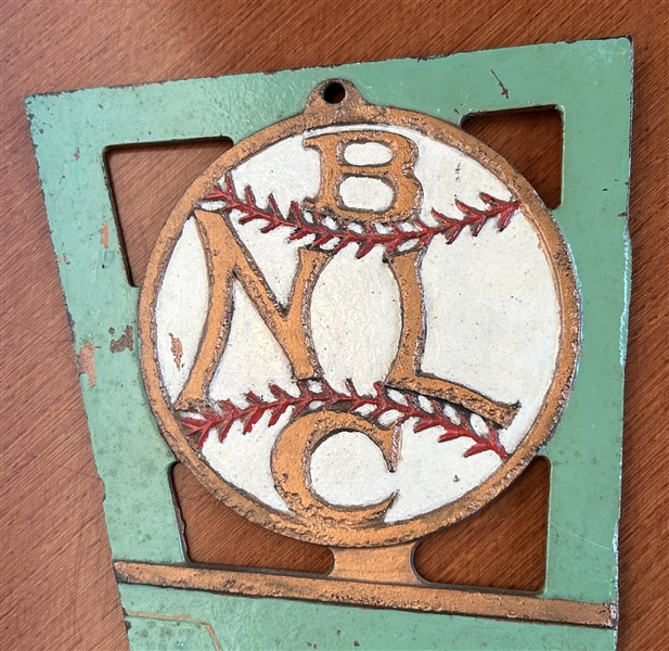 VINTAGE BOSTON BRAVES STADIUM SEAT FIGURAL SIDE 