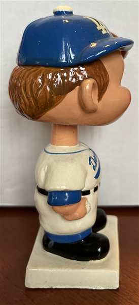 60's LOS ANGELES DODGERS WHITE BASE BOBBING HEAD 