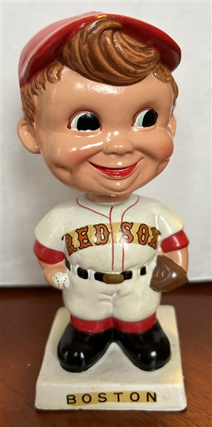 60's BOSTON RED SOX WHITE BASE BOBBING HEAD