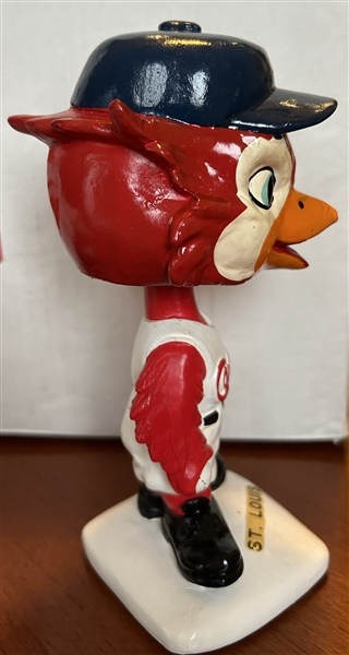 60's ST. LOUIS CARDINALS WHITE BASE BOBBING HEAD