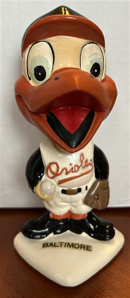 60's BALTIMORE ORIOLES WHITE BASE BOBBING HEAD