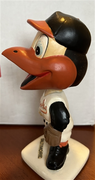 60's BALTIMORE ORIOLES WHITE BASE BOBBING HEAD