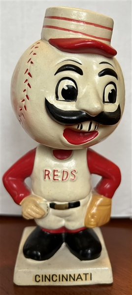 60's CINCINNATI REDS WHITE BASE BOBBING HEAD