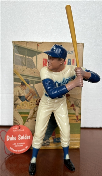 50's/60's DUKE SNIDER HARTLAND STATUE w/BOX & TAG