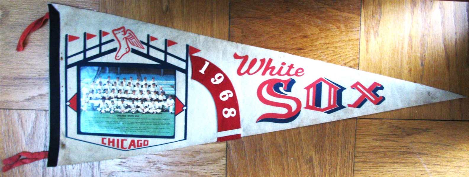 1968 CHICAGP WHITE SOX PHOTO PENNANT