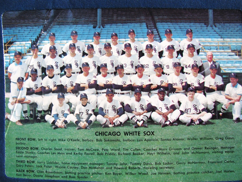 1968 CHICAGP WHITE SOX PHOTO PENNANT