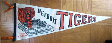 50s DETROIT TIGERS PENNANT