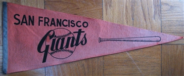 50s/60s SAN FRANCISCO GIANTS PENNANT