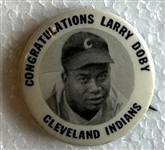 VINTAGE 1947 "CONGRATULATIONS LARRY DOBY" PIN