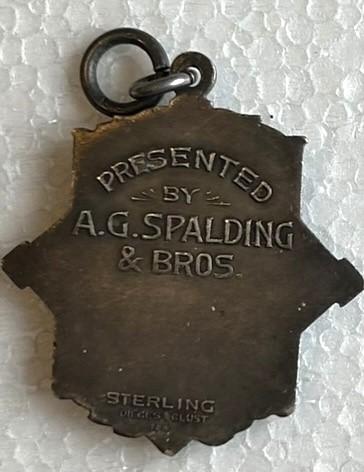 VINTAGE SPALDING CHAMPION BASE BALL MEDAL - RARE