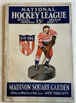 1926-27 NHL NEW YORK AMERICANS PROGRAM 