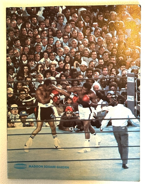 1977 MUHAMMAD ALI vs ERNIE SHAVERS PROGRAM @ MADISON SQUARE GARDEN