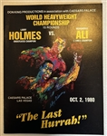 1980 MUHAMMAD ALI vs LARRY HOLMES PROGRAM 