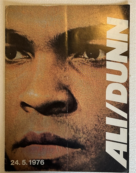 1976 MUHAMMAD ALI vs RICHARD DUNN PROGRAM- VERY RARE