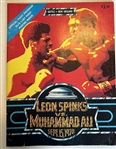 1978 MUHAMMAD ALI vs LEON SPINKS PROGRAM