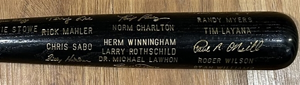 1990 CINCINNATI REDS WORLD CHAMPIONS BLACK BAT