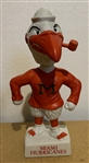 VINTAGE MIAMI HURRICANES MASCOT BOBBING HEAD