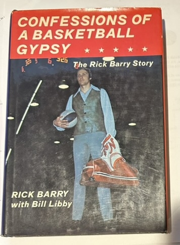 RICK BARRY AUTOGRAPHED BOOK w/CAS COA