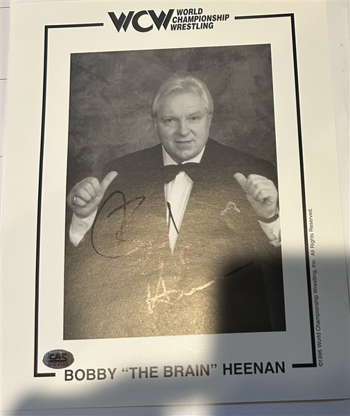 BOBBY THE BRAIN HEENAN WCW AUTOGRAPHED PHOTO