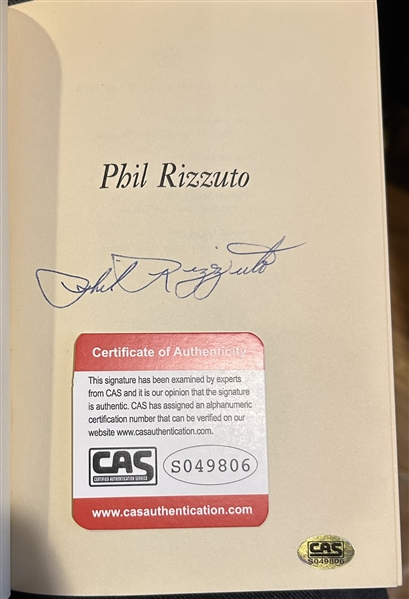 1951 PHIL RIZZUTO SIGNED BOOK w/CAS COA