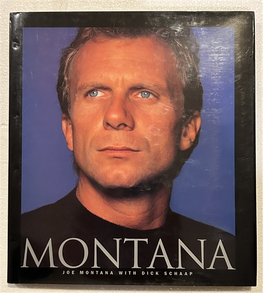 1995 JOE MONTANA SIGNED BOOK w/CAS COA