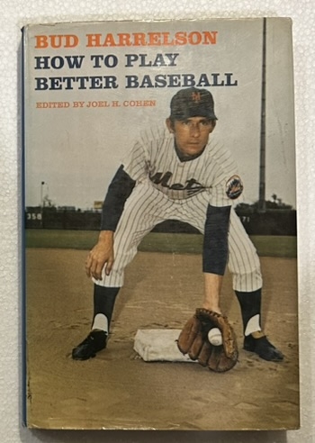 1972 BUD HARRELSON SIGNED BOOK w/CAS COA