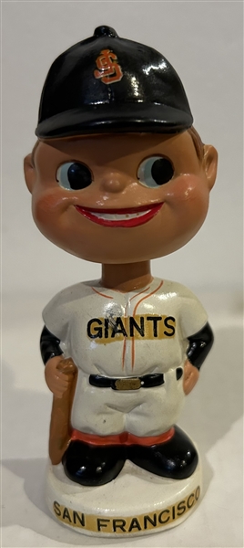 60's SAN FRANCISCO GIANTS mini BOBBING HEAD- RARER MOON FACE