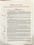 1951 GEORGE STIRNWEISS SIGNED PLAYER CONTRACT w/GREENBERG & HARRIDGE