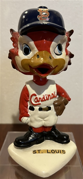 60's ST. LOUIS CARDINALS WHITE BASE BOBBING HEAD