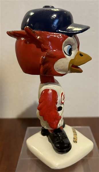 60's ST. LOUIS CARDINALS WHITE BASE BOBBING HEAD