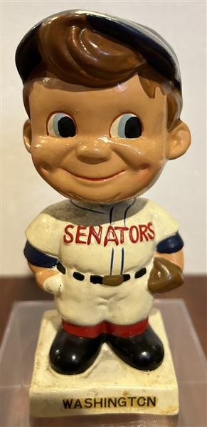 60's WASHINGTON SENATORS WHITE BASE BOBBING HEAD