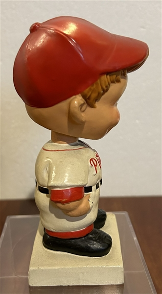 60's PHILADELPHIA PHILLIES WHITE BASE BOBBING HEAD